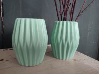 Plissee Vase mint 2er Set Hessen - Groß-Gerau Vorschau