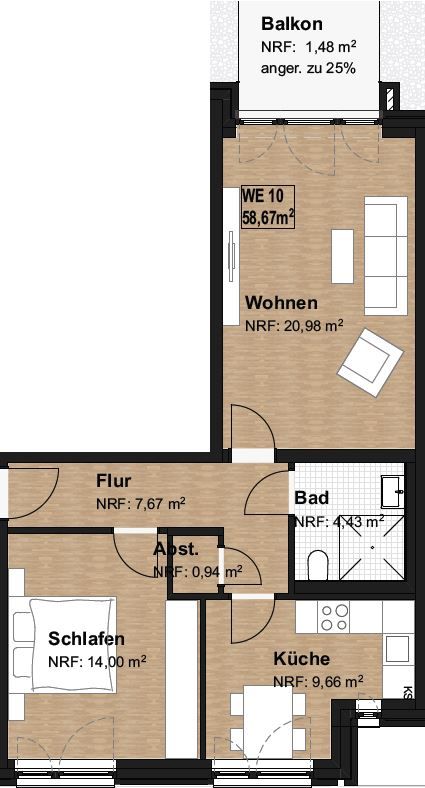 Attraktive Neubau-Mietwohnungen im Zentrum Bocholts in Bocholt