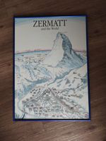 Zermatt Poster Bild Andenken Bilderrahmen Neuhausen-Nymphenburg - Neuhausen Vorschau