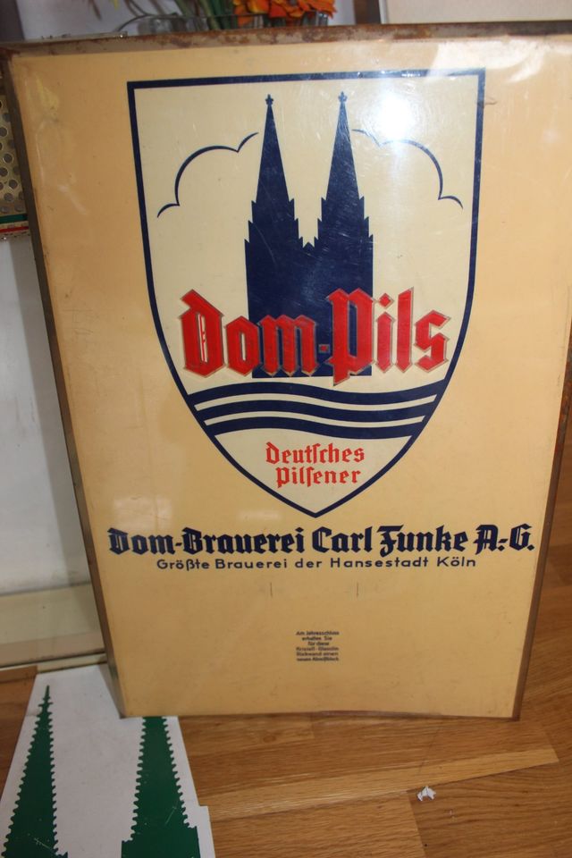 Konvolut DOM KÖLSCH -Bier Brauerei Bierglas Uhr Werbung in Köln