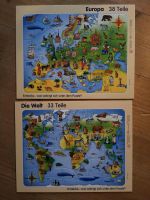 Zwei super tolle Puzzles. Europa und die Welt. Sehr gut erhalten. Kreis Pinneberg - Elmshorn Vorschau