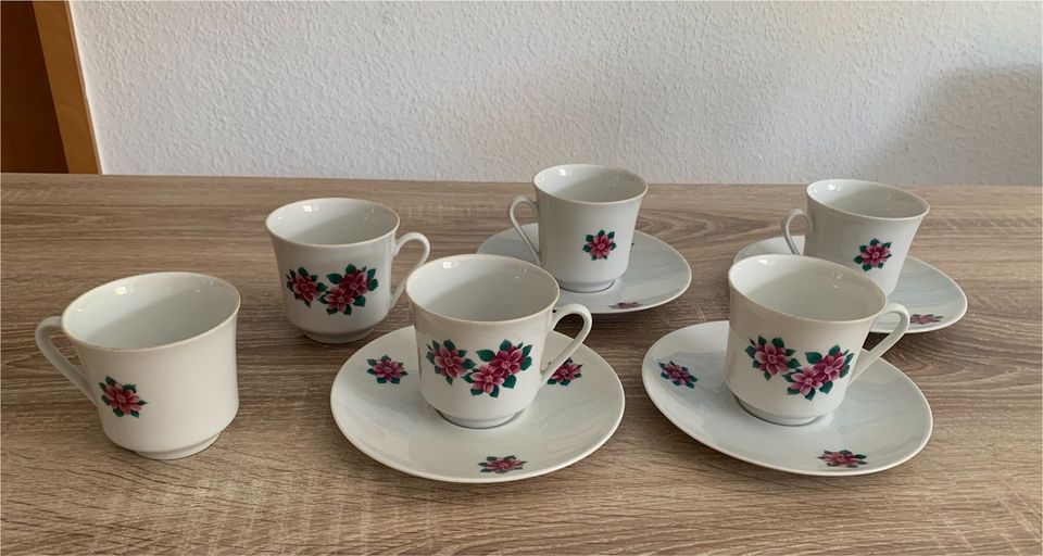 4 x Kaffeetasse mit Untertasse von Winterling Röslau Bavaria in Bad Bentheim