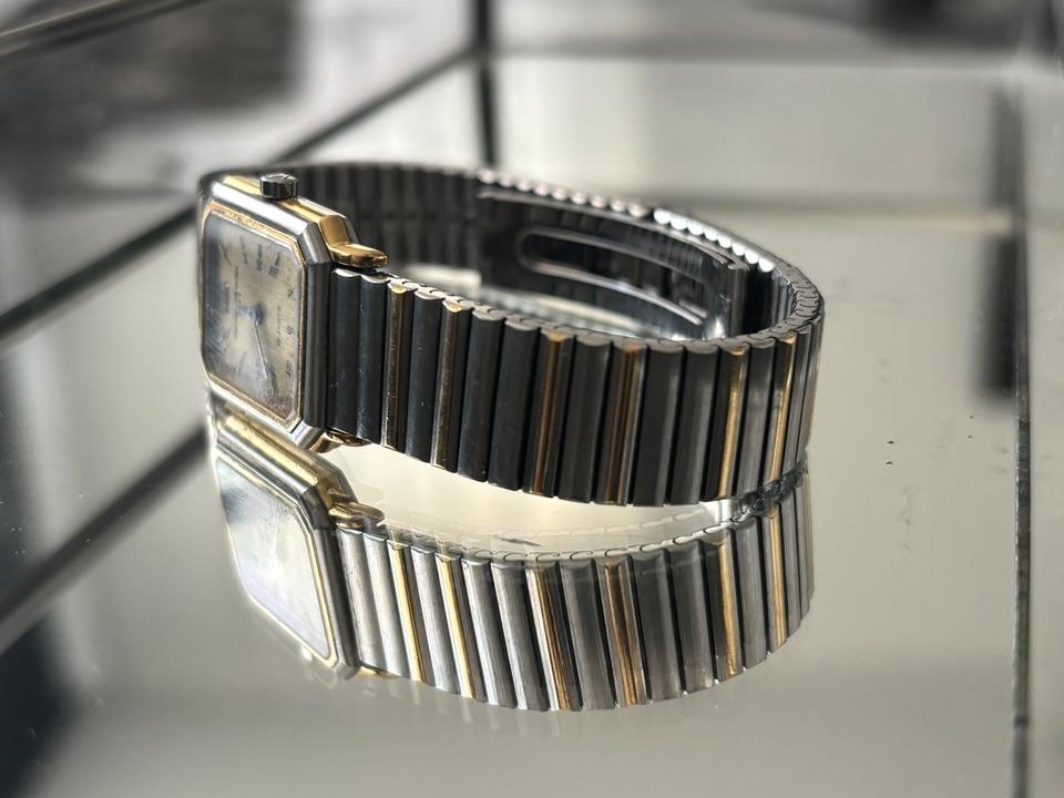 Baume & Mercier Damenuhr – Edelstahl & 18K Gold, Quartz | Vintage in Berlin