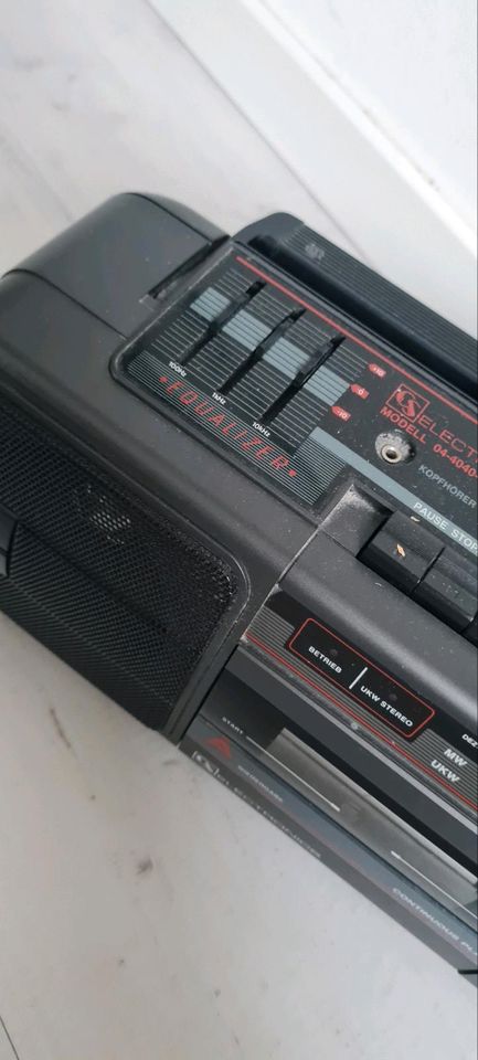 Radio Kassette Doppeldeck fm am Equalizer boom Box Ghettoblaster in Olpe