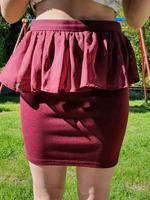 Amisu Rock Bordeaux Rot dunkel mit Stufe 36 Baden-Württemberg - Achern Vorschau