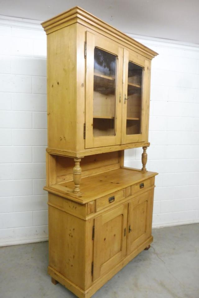 Antiker Buffetschrank Küchenschrank Vitrine Weichholz um 1880 in Nordhorn