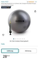 Gymnastikball Pezziball Sitzball 65cm grau inkl. Ballpumpe Baden-Württemberg - Allensbach Vorschau