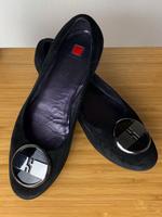 HÖGL Ballerinas 38,5 Leder Wildleder schwarz Loafer Schuhe Hamburg-Nord - Hamburg Eppendorf Vorschau