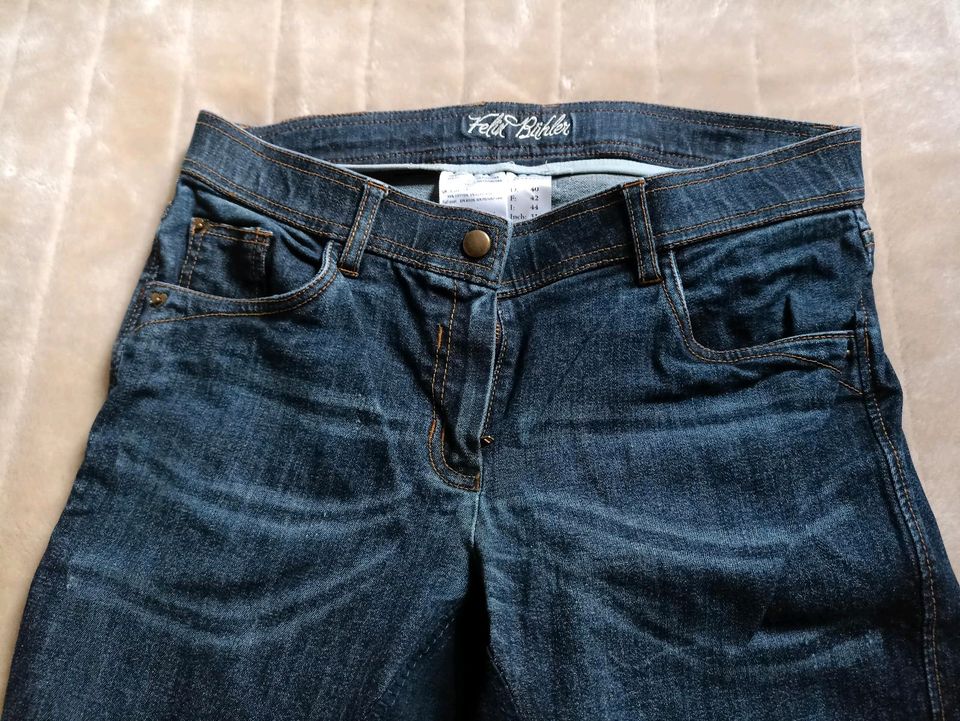 Jeansreithose Vollbesatz Gr.40 blau Sommer in Kempen