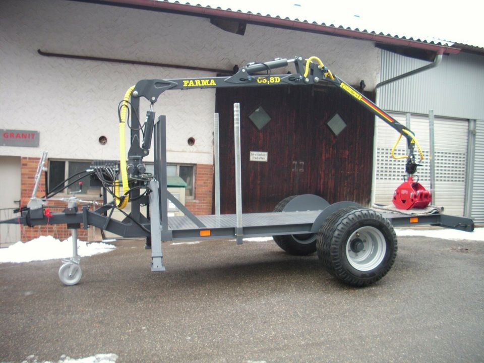 HOYH Holzanhänger Rückewagen Anhänger Deutz J.Deere Fendt IHC in Waldenbuch