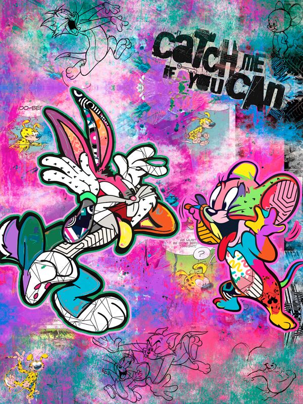 ⭐POP Art Bugs Jerry Disney Bild Galerie Berlin⭐Wanddeko Graffiti in München