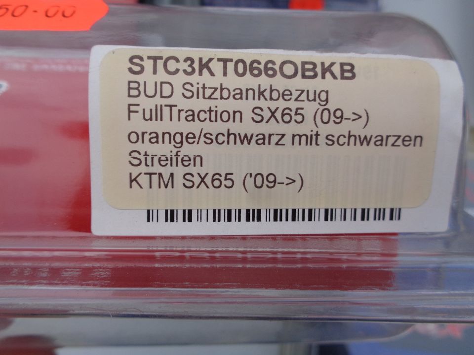 BUD Racing KSX MX Sitzbankbezug Sitz Bezug KTM YZF KXF CRF NEUab in Cloppenburg