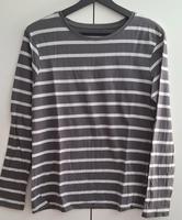Grau weiß gestreiftes Langarmshirt Hessen - Bad Emstal Vorschau