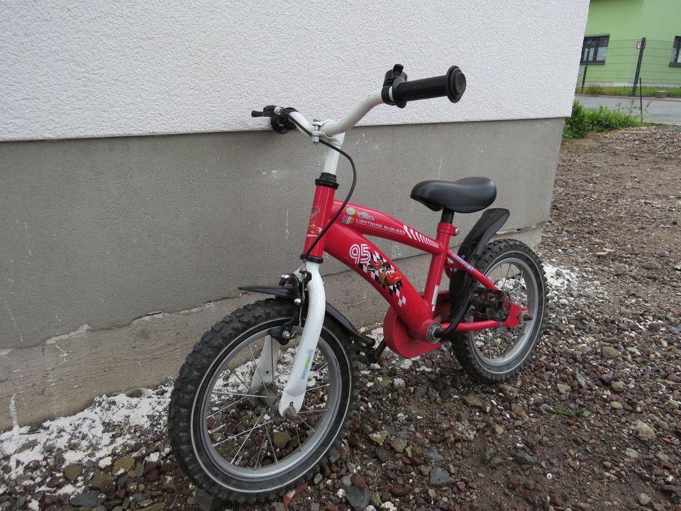 Kinderfahrrad, 14 Zoll, rot Lightning McQueen in Kölleda