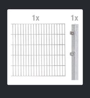 Pfosten und doppelstabmattenzaun stärke 6/5/6 Nordrhein-Westfalen - Lotte Vorschau