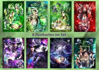 8 Postkarten Kräuterhexe Schamain Hexe Witch Nordwestmecklenburg - Landkreis - Grevesmuehlen Vorschau