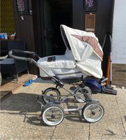 Emmaljunga Kinderwagen Leder mit Wanne und Buggyaufsatz Baden-Württemberg - Backnang Vorschau