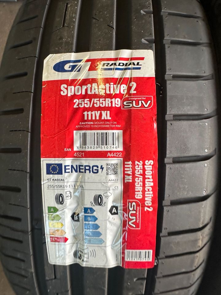 1satz 255/55R19 111Y GT-RADIAL SOMMER SUV NEU inkl.MONTAGE! in Stockstadt a. Main