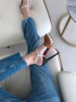 Christian Louboutin T-Strap Peeptoe Sandals mit Nieten Baden-Württemberg - Karlsruhe Vorschau