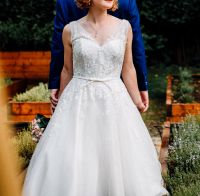 Hochzeitskleid halblang im Stil der 50er Hessen - Fronhausen Vorschau