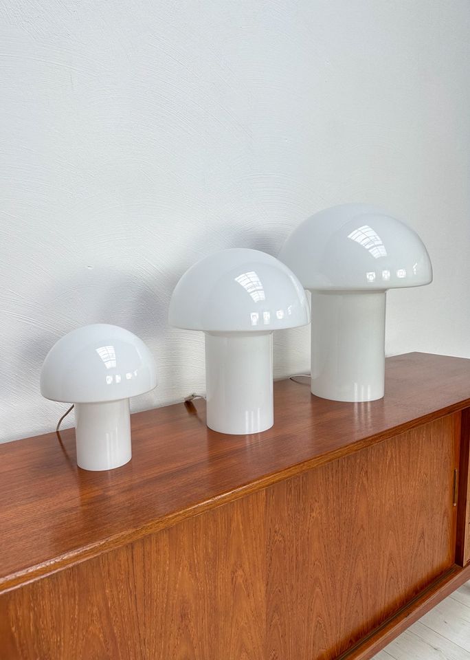 70er Vintage Retro Designer Mushroom Pilzlampe Set Mid Century in Köln