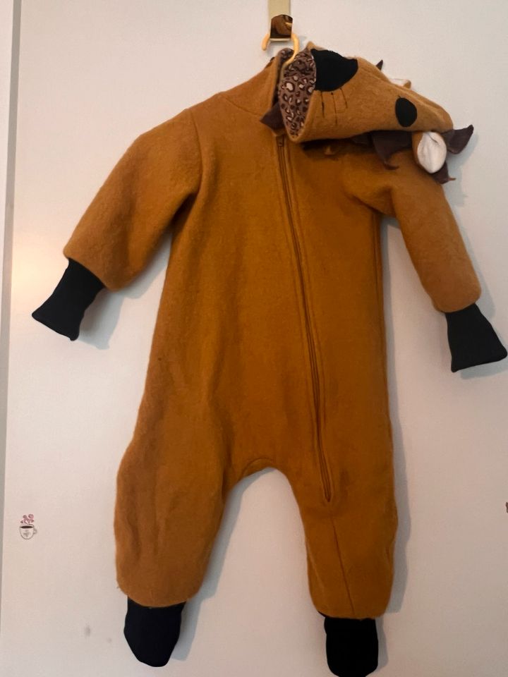 Walkoverall Löwe 92/98,Handmade,Overall aus Wolle,Onesie,Anzug in Köln