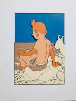 Tintin, Snowy by the Sea, Tim, Struppi im Urlaub im Passepartout Stuttgart - Vaihingen Vorschau