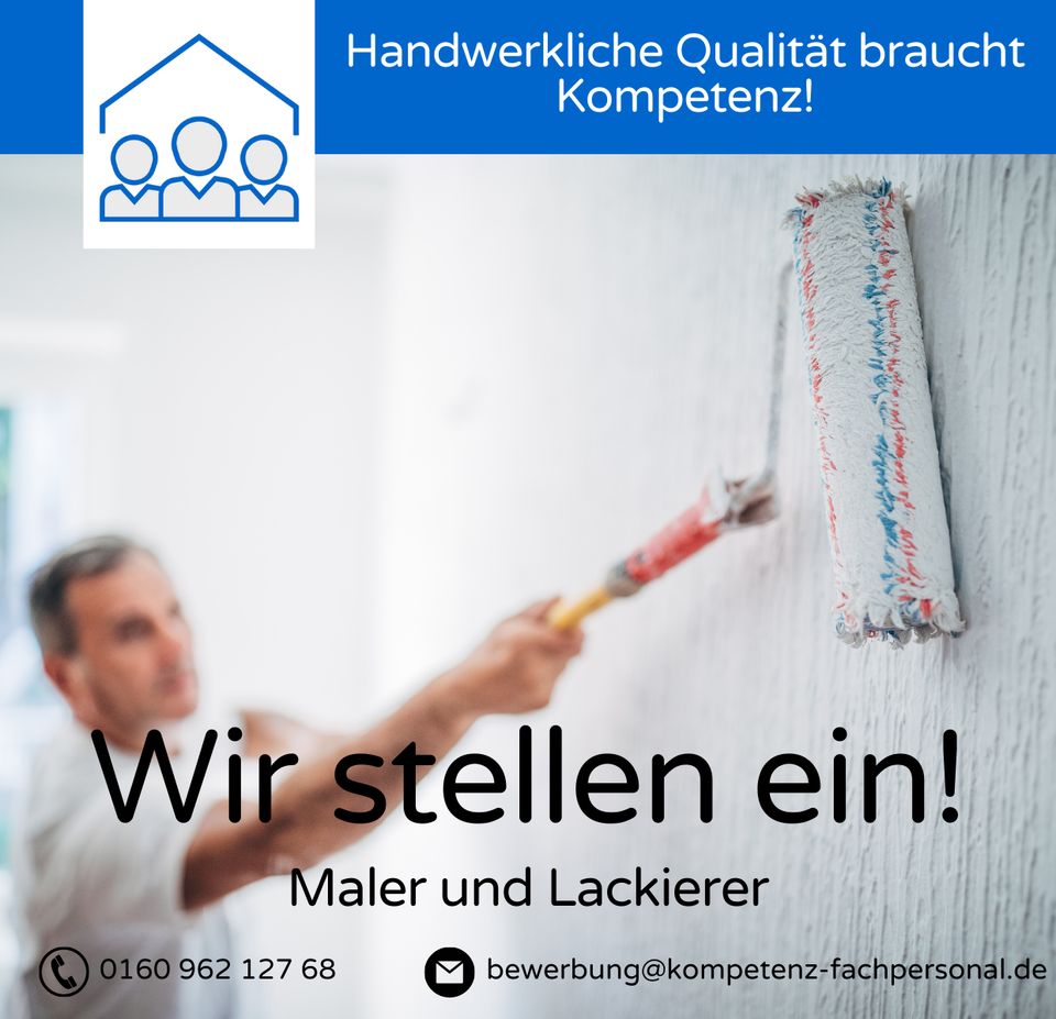 Maler/Lackierer mit Montagebereitschaft (m/w/d) - 17,70-21,70€ in Homburg