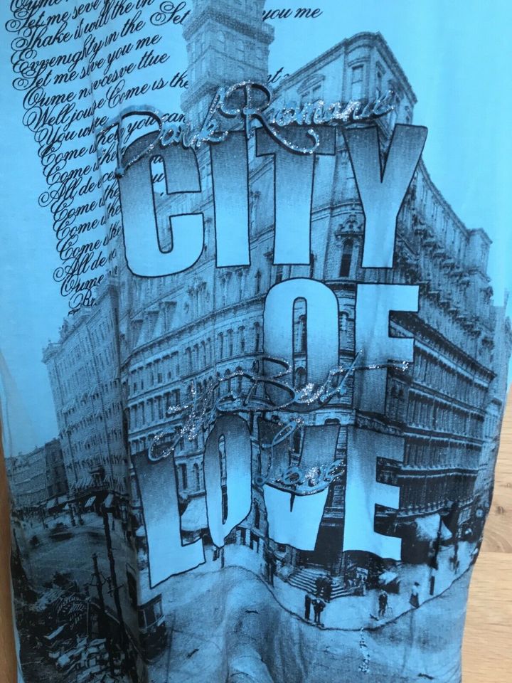 SUMMER SALE Trendy Damen T-Shirt „city of love“ in hellblau Gr. M in Herne