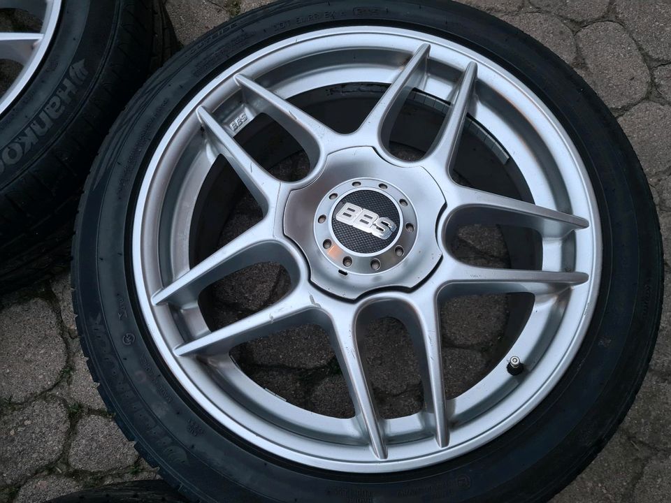 BBS RZ 519 Kompletträder 225 45 17 Felgen 8Jx17 5x112Hankook in Gerstungen