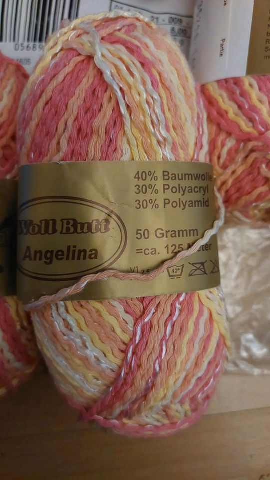 300 Gramm Wolle Woll Butt Farbe Angelina rosa  - neu in Fürstenfeldbruck