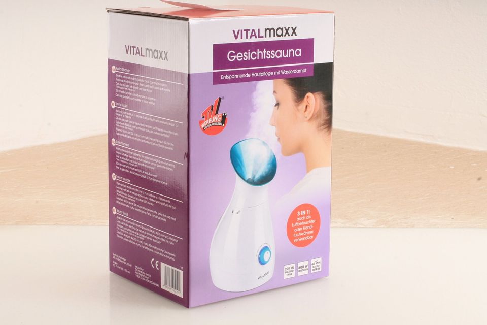 VitalMaxx Gesichtssauna 3 in 1 600W 200ml Tank in Hückelhoven