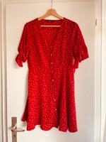 Rotes Kleid mit Blümchen Muster, Größe 38 / M, kurzarm, knielang München - Laim Vorschau