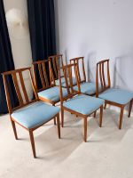 Esszimmerstuhl Küchenstuhl Harfenstuhl dänisches Design Teak Vollholz Polsterstuhl türkies blau 60er Jahre Mid Century Design Holzstuhl Berlin - Mitte Vorschau