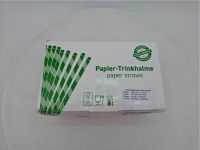 Papier Trinkhalme / 300 Stück / Rot Gestreift / 8,0 x 250 mm Bayern - Geisenhausen Vorschau