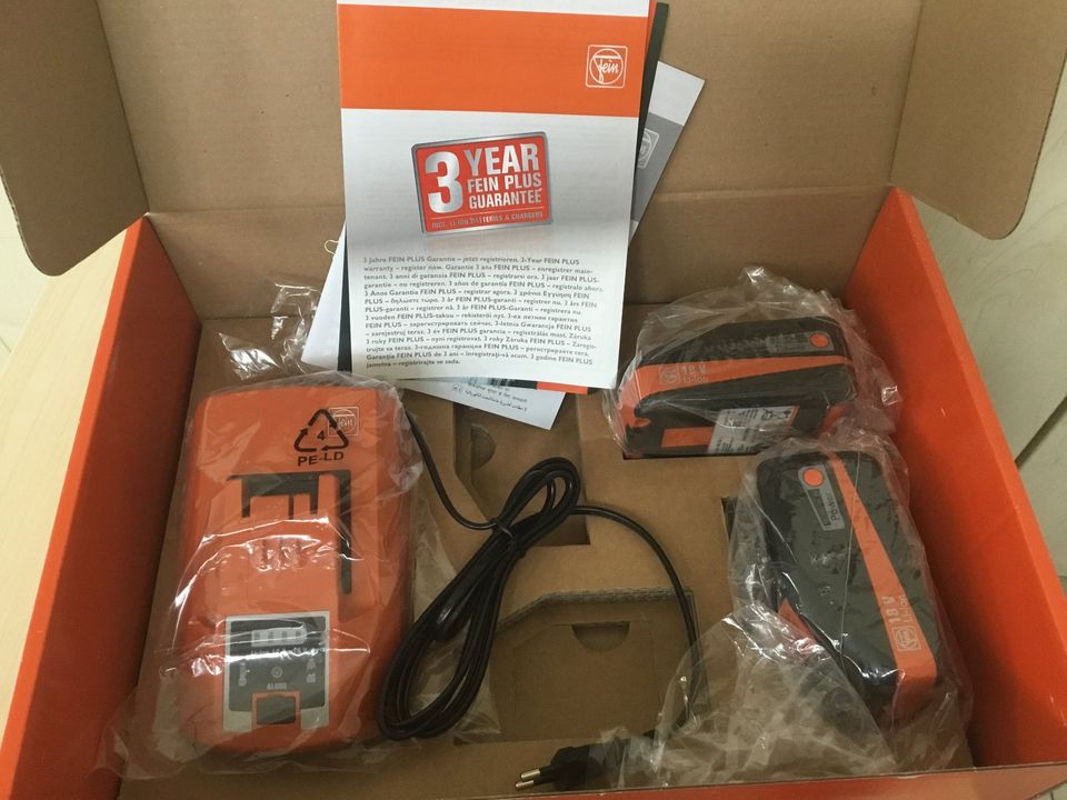 Fein Akku Starter-Set 18V / 2x 3,0 Ah Akku + Ladegerät - in Landsberg (Lech)