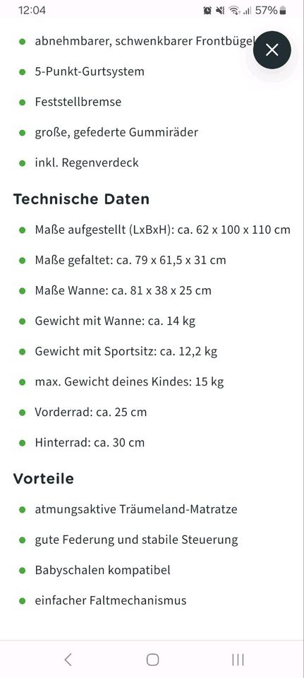 Kinderwagen Kombi Moon Scala in Leipzig