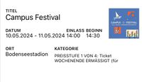 Campus Festival Konstanz 2-Tagesticket Baden-Württemberg - Konstanz Vorschau