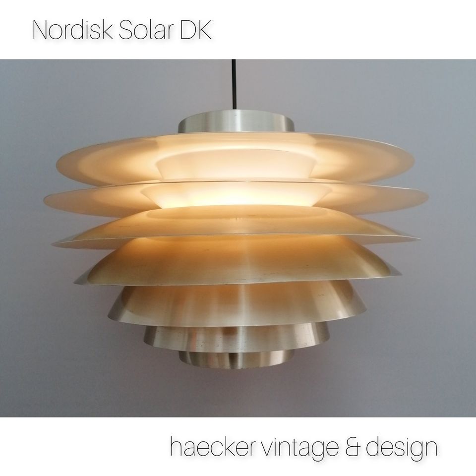 Lampe Nordisk Solar Trapez danish design zu poulsen lyfa  teak in Düsseldorf