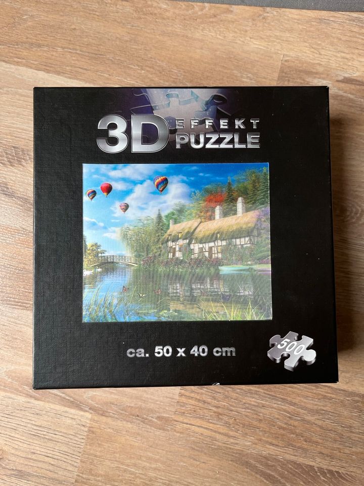 3D Effekt Puzzle mit Haus am See in Kißlegg