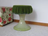 Vintage EMSA 70er Design Tulip Kunststoff Hocker grün mit Bezug Nordrhein-Westfalen - Steinhagen Vorschau