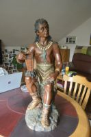 Indianerskulptur /First Nation Man aus Ton/ Handbemalt antik Nordrhein-Westfalen - Nideggen / Düren Vorschau