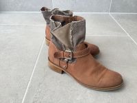 coole Stiefeletten von "YKX & Co", hellbraun, Leder, gr. 38 Bayern - Weichering Vorschau