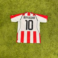 Puma Olympiakos Piräus Rivaldo Trikot rot weiß Größe L 2005 2006 Nordrhein-Westfalen - Mönchengladbach Vorschau