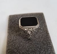 antiker Herren - Ring 835 Silber mit Onyx Silberring Niedersachsen - Winsen (Aller) Vorschau