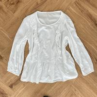 Reserved Bluse weiß Rüschen Volants 38 Büro Business Niedersachsen - Oldenburg Vorschau