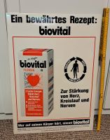 Werbeschild - Reklameschild - Biovital - Pappschild - Rarität Sachsen-Anhalt - Weißenfels Vorschau