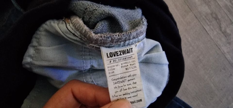 Love2wait/Umstandshose/ umstandsjeans/Skinny/Blau/36/27/34 in Dresden