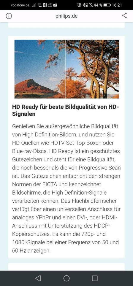 ***Phillips Breitbild-Flachbildfernseher 42"*** in Neustadt an der Weinstraße