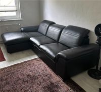 Leder Couch Eck Sofa Schwarz 3 Sitzer Lehnen verstellbar Düsseldorf - Mörsenbroich Vorschau